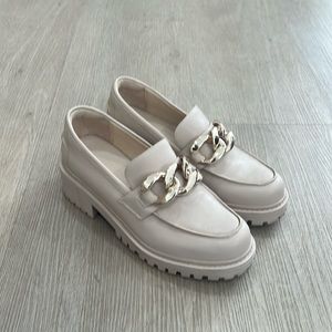 Women’s Beige Loafers, size 6.5